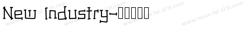 New Industry字体转换
